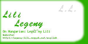 lili legeny business card